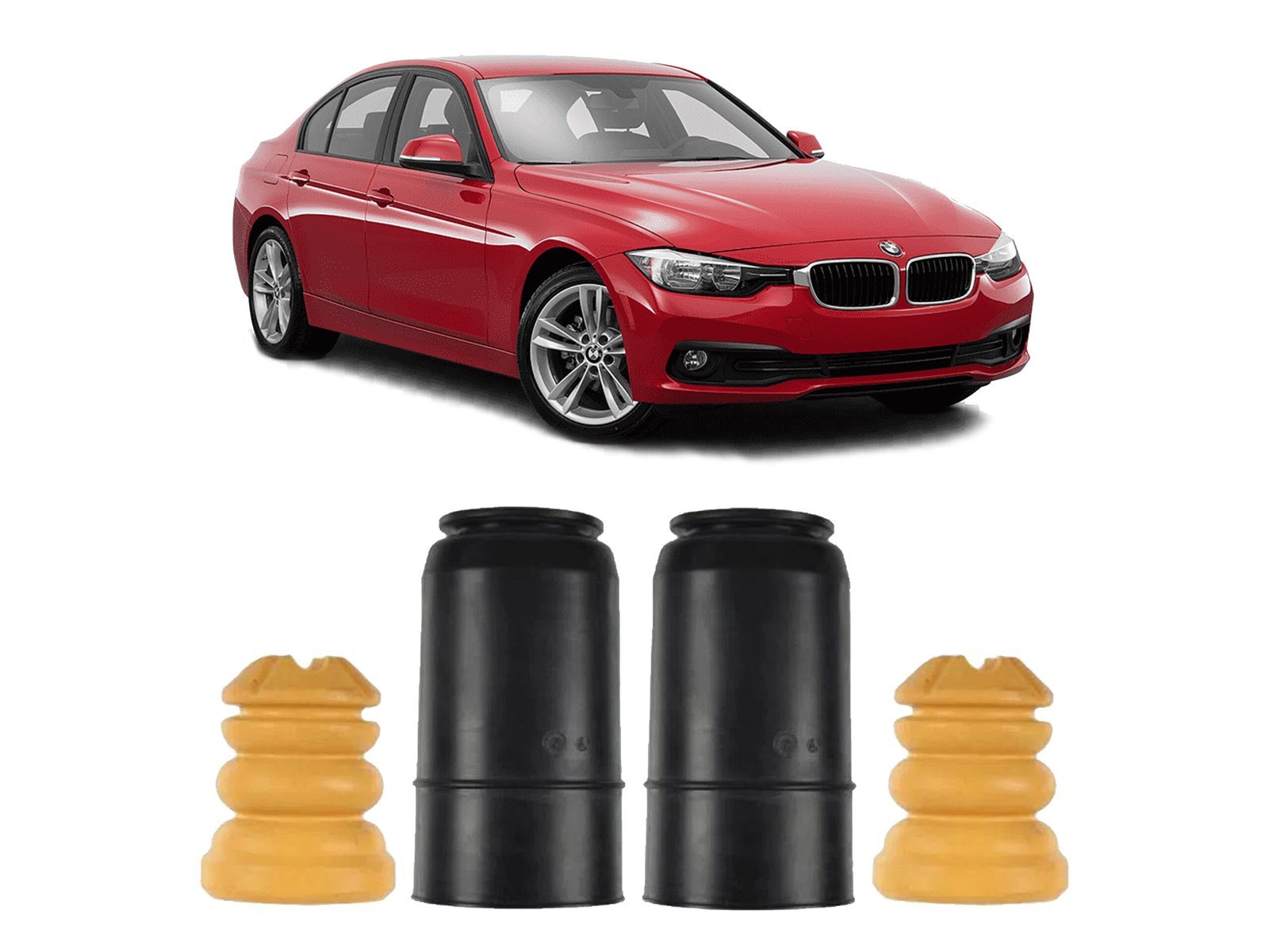 Kit Batente Coifa Amortecedor Traseiro Bmw 316i