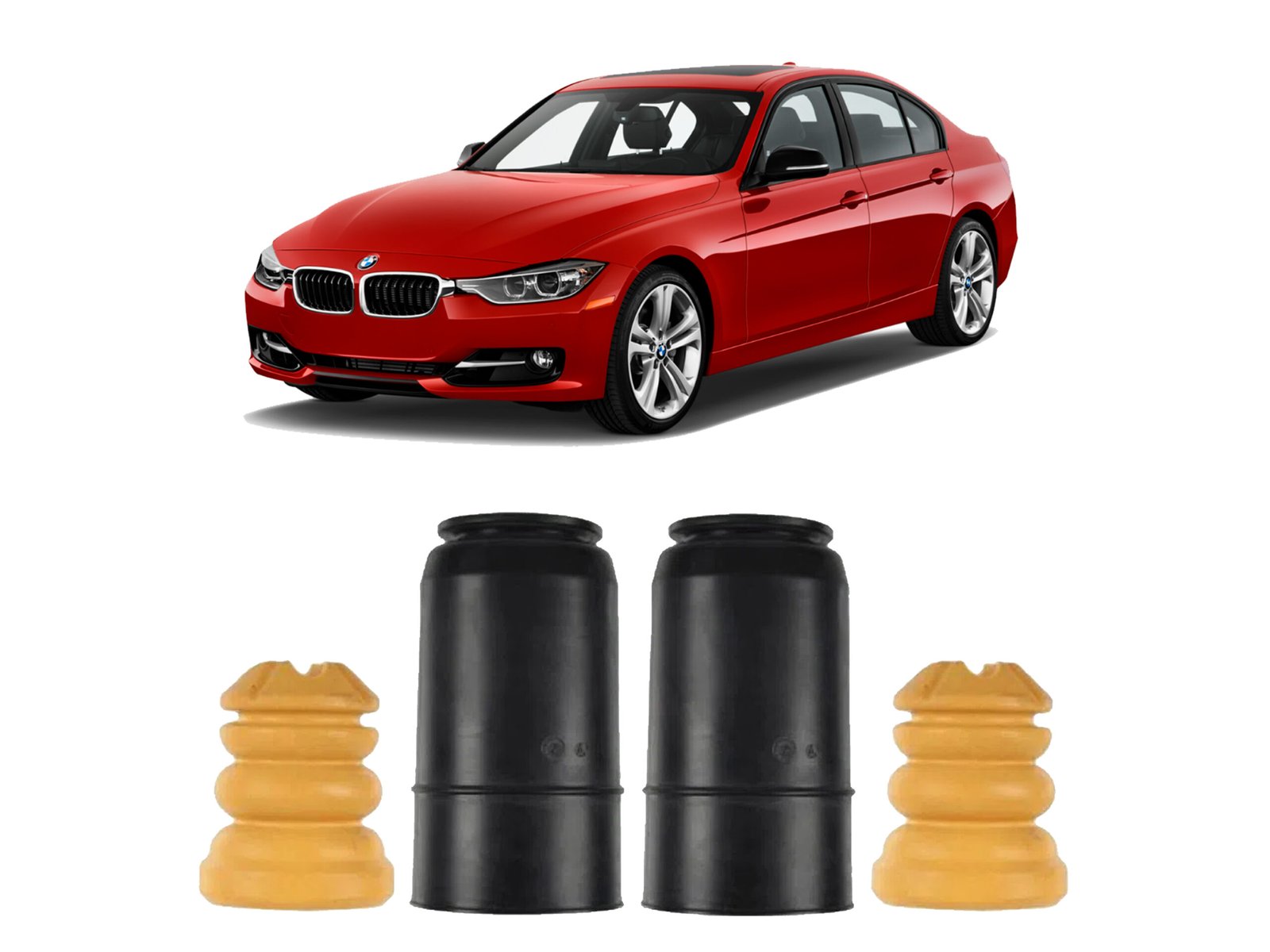 Kit Batente Coifa Amortecedor Traseiro Bmw 328i